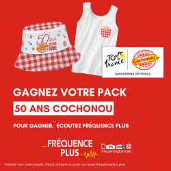 Gagnez votre pack "Cochonou" Tour de France